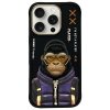 Nimmy etui iPhone 16 Pro 6.3            czarny/black Cool&Cute 2.0 Monkey